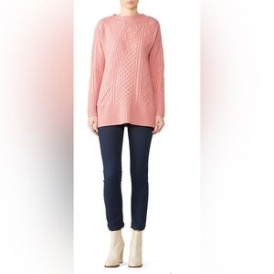 EUC J Crew Pink Lonnie Sweater XXS 🥰 Wool Blend